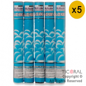 BENGALA DE HUMO CELESTE CADENACI MULTICOLOR x 5 UNIDADES